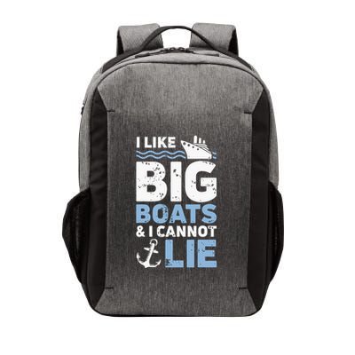I Like Big Boats And I Cannot Lie Funny Cruise Ship Vector Backpack