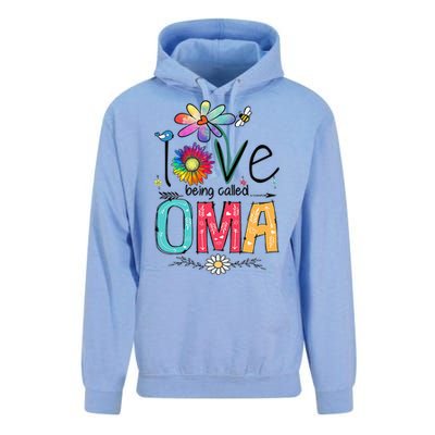 I Love Being Called Oma Daisy Flower Cute Mother's Day Unisex Surf Hoodie