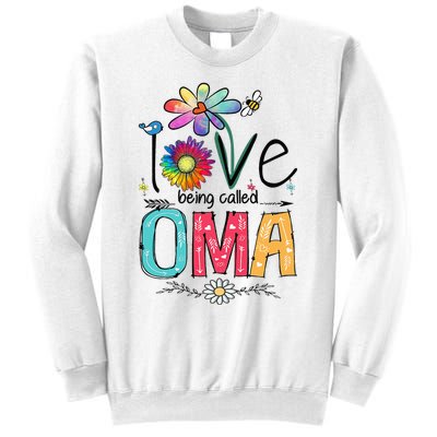 I Love Being Called Oma Daisy Flower Cute Mother's Day Sweatshirt