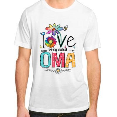 I Love Being Called Oma Daisy Flower Cute Mother's Day Adult ChromaSoft Performance T-Shirt