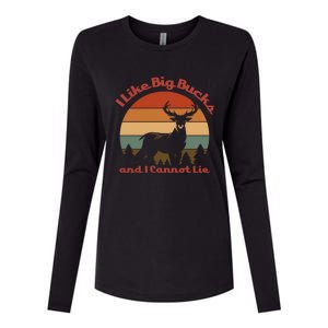 I Like Big Bucks And I Cannot Lie Deer Hunter Gift Womens Cotton Relaxed Long Sleeve T-Shirt