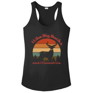 I Like Big Bucks And I Cannot Lie Deer Hunter Gift Ladies PosiCharge Competitor Racerback Tank