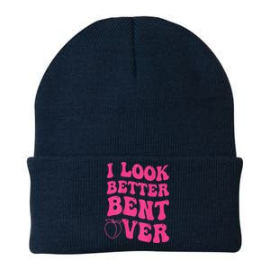 I Look Better Bent Over Funny Saying Groovy Knit Cap Winter Beanie