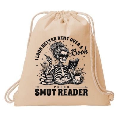 I Look Better Bent Over A Book Smut Reader Drawstring Bag