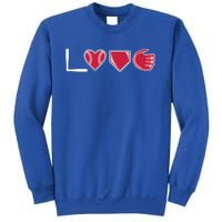 I Love Baseball Player Cute Baseball Pitcher Hitter Catcher Cute Gift Sweatshirt