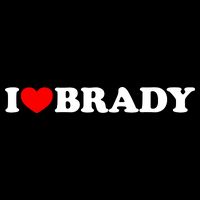 I Love Brady Funny Name Valentine's Day Button