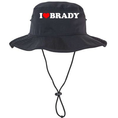I Love Brady Funny Name Valentine's Day Bucket Hat
