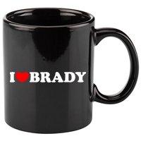 I Love Brady Funny Name Valentine's Day 11oz C Handle Ceramic Mug