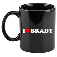 I Love Brady Funny Name Valentine's Day 11oz C Handle Ceramic Mug