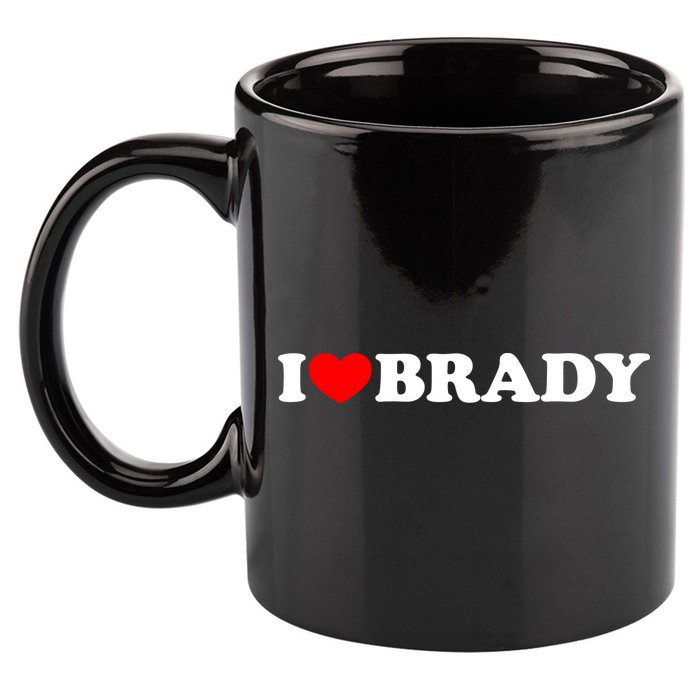 I Love Brady Funny Name Valentine's Day 11oz C Handle Ceramic Mug