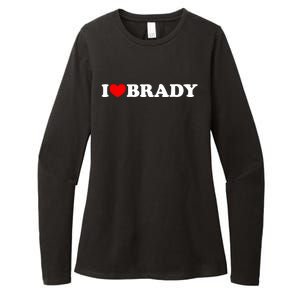 I Love Brady Funny Name Valentine's Day Womens CVC Long Sleeve Shirt