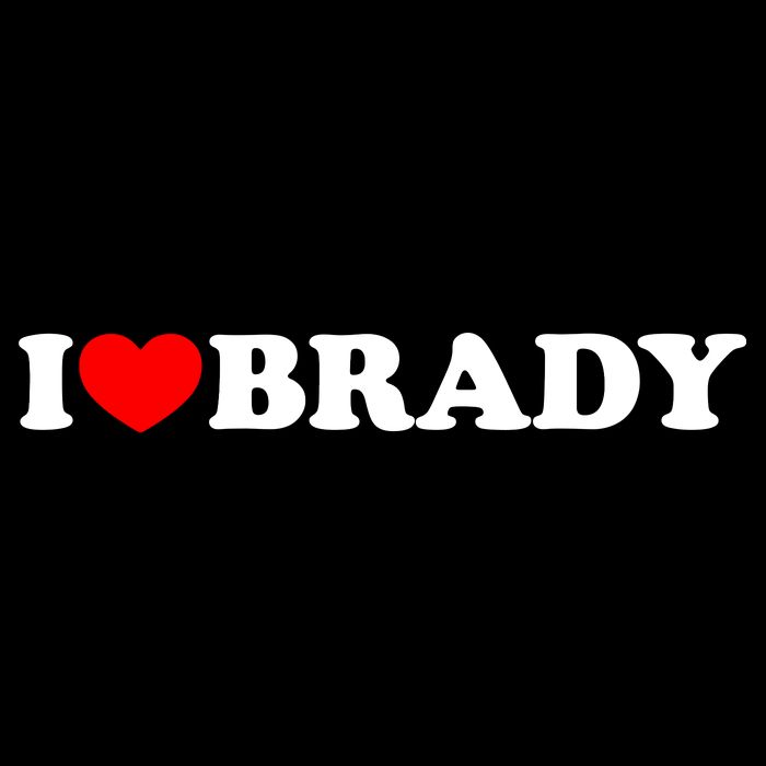 I Love Brady Funny Name Valentine's Day Kids Hoodie