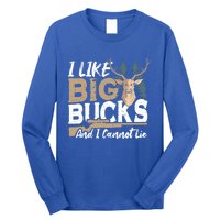 I Like Big Bucks And I Cannot Lie Deer Hunting Gift Long Sleeve Shirt