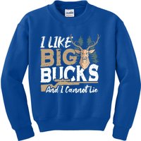 I Like Big Bucks And I Cannot Lie Deer Hunting Gift Kids Sweatshirt