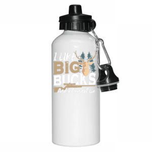 I Like Big Bucks And I Cannot Lie Deer Hunting Gift Aluminum Water Bottle