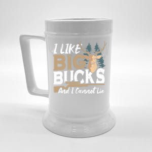 I Like Big Bucks And I Cannot Lie Deer Hunting Gift Beer Stein