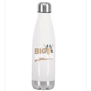 I Like Big Bucks And I Cannot Lie Deer Hunting Gift Stainless Steel Insulated Water Bottle