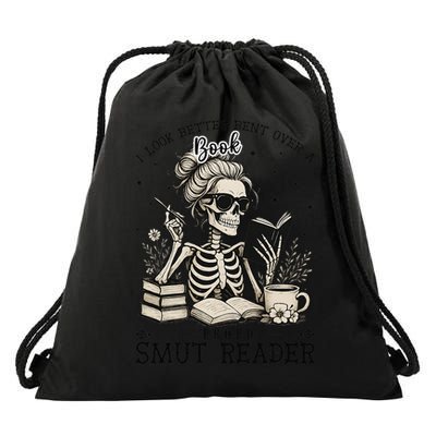 I Look Better Bent Over A Book Smut Reader Drawstring Bag