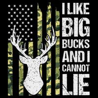 I Like Big Bucks and I Cannot Lie Deer Hunting USA Flag Legacy Cool Fit Booney Bucket Hat