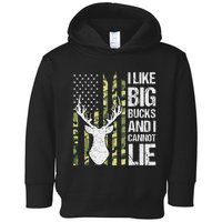 I Like Big Bucks and I Cannot Lie Deer Hunting USA Flag Toddler Hoodie