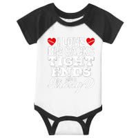 I Love Big Sacks Tight Ends And A Strong D Funny Vintag Infant Baby Jersey Bodysuit