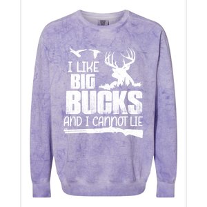 I Like Big Bucks And I Cannot Lie Deer Hunting Meaningful Gift Colorblast Crewneck Sweatshirt