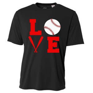 I Love Baseball Cooling Performance Crew T-Shirt