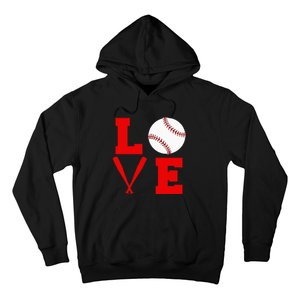 I Love Baseball Hoodie