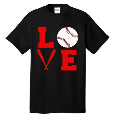 I Love Baseball Tall T-Shirt