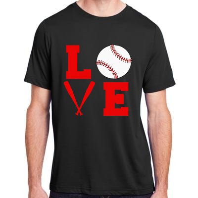 I Love Baseball Adult ChromaSoft Performance T-Shirt