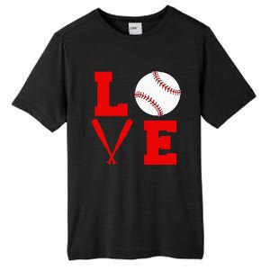 I Love Baseball Tall Fusion ChromaSoft Performance T-Shirt