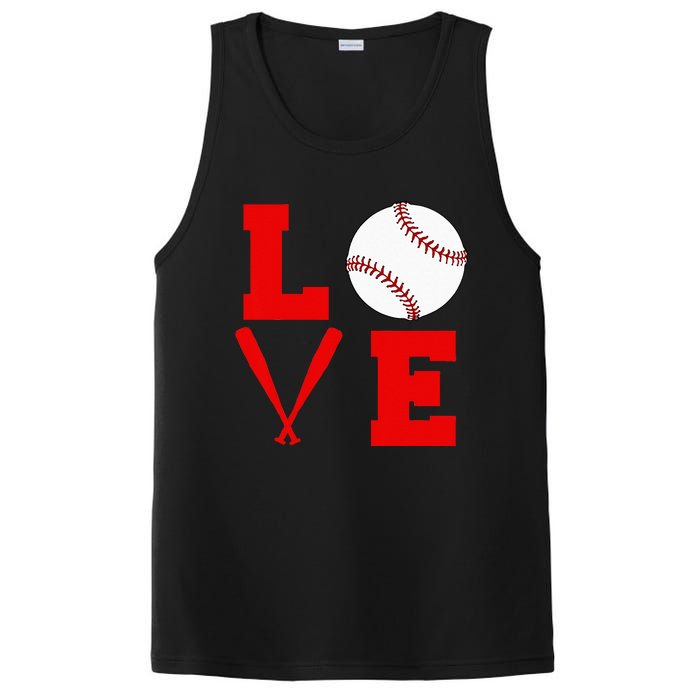 I Love Baseball PosiCharge Competitor Tank