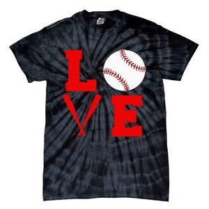 I Love Baseball Tie-Dye T-Shirt