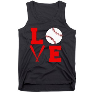 I Love Baseball Tank Top