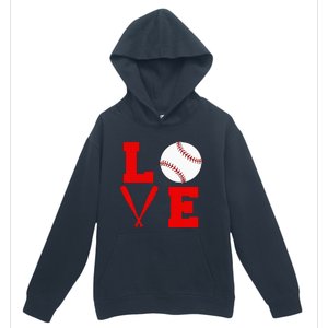 I Love Baseball Urban Pullover Hoodie