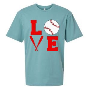 I Love Baseball Sueded Cloud Jersey T-Shirt