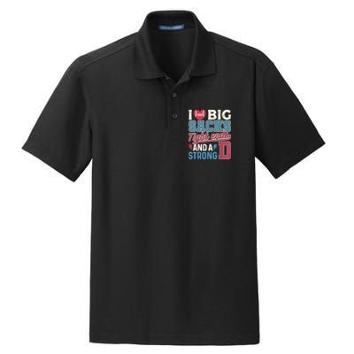 I Love Big Sacks Tight Ends And A Strong D Funny Dry Zone Grid Polo