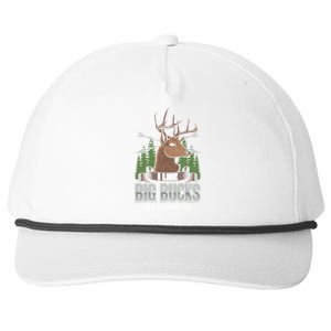 I Like Big Bucks And I Cannot Lie Funny Deer Hunting Season Gift Snapback Five-Panel Rope Hat