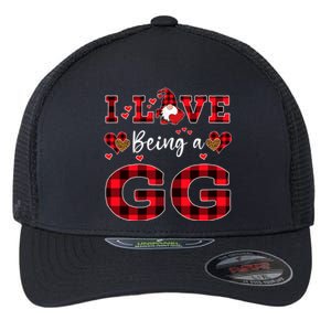 I Love Being A Gg Gnome Valentine's Day Gg Meaningful Gift Flexfit Unipanel Trucker Cap