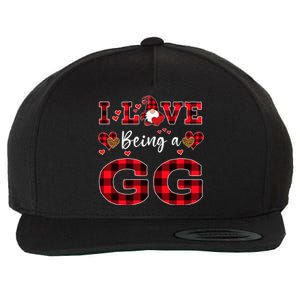 I Love Being A Gg Gnome Valentine's Day Gg Meaningful Gift Wool Snapback Cap