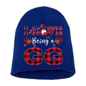 I Love Being A Gg Gnome Valentine's Day Gg Meaningful Gift Short Acrylic Beanie