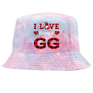 I Love Being A Gg Gnome Valentine's Day Gg Meaningful Gift Tie-Dyed Bucket Hat