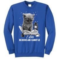 I Like Big Books And I Cannot Lie Cat Reading A Book Bookish Cute Gift Sweatshirt