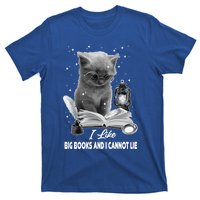 I Like Big Books And I Cannot Lie Cat Reading A Book Bookish Cute Gift T-Shirt