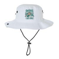 I Like Books More Than People Reading Teacher Book Nerds Legacy Cool Fit Booney Bucket Hat