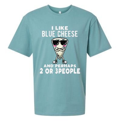 I Like Blue Cheese And Perhaps 2 Or 3 People Sueded Cloud Jersey T-Shirt