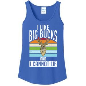 I Like Big Bucks And I Cannot Lie Funny Deer Hunting Gift Ladies Essential Tank