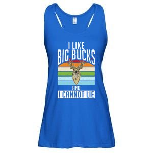 I Like Big Bucks And I Cannot Lie Funny Deer Hunting Gift Ladies Essential Flowy Tank