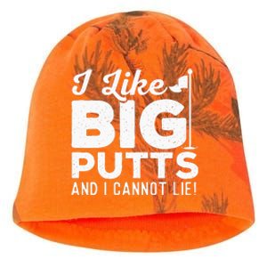 I Like Big Putts And I Cannot Lie - Golf Lover Golfer Hobby Kati - Camo Knit Beanie