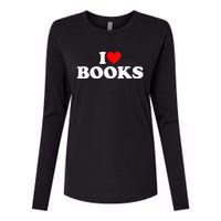 I Love Books Womens Cotton Relaxed Long Sleeve T-Shirt